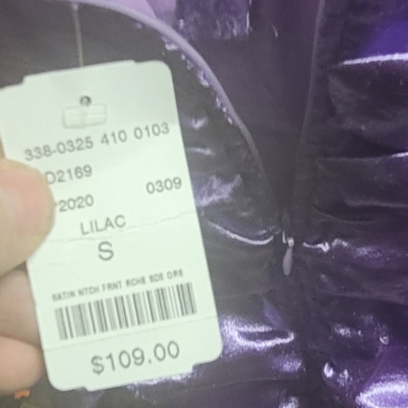 Ruffled light purple size S ladies dress NWT - Picture 3 of 4